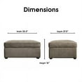 thumbnail image 2 of Serta Ottoman de Rangement Olin en Faon Sauvage, 2 of 5