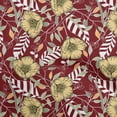 thumbnail image 1 of oneOone Rayon Maroon Fabric Tropical Floral Dress Material Fabric Print Fabric By The Yard 56 Inch Wide, 1 of 4