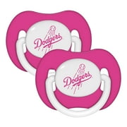 MLB Los Angeles Dodgers Pink 2-Pack Pacifiers