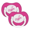 MLB Los Angeles Dodgers Pink 2-Pack Pacifiers
