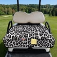 thumbnail image 2 of Yuyamidu Gray Leopard Print Golf Cart Seat Covers Fashion Club Car Golf Cart Seat Towel Blanket for 2 Passenger, Heavy Duty Sun Resistant Accessories Protect Your Golf Carts, 2 of 8