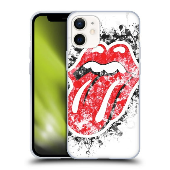Head Case Designs Officially Licensed The Rolling Stones Licks Collection Distressed Look Tongue Soft Gel Case Compatible with Apple iPhone 12 Mini