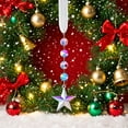 thumbnail image 2 of hulanddfd Christmas Crystal Ornaments for Christmas Tree Decorations, Hanging Acrylic 3.9 in Christmas Ornaments with Drop Pendants for Xmas Tree Winter Party Decor, 2 of 6