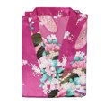 thumbnail image 6 of PiccoCasa Women's Satin Short Kimono Robes Floral, 6 of 7