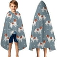 thumbnail image 3 of King Charles Cavalier Hooded Bath Towel，50"x30" for Ages 3 To 12 Kids, Quick Dry Lightweight Soft Microfiber Hood Beach Towel Cover Up for Kids, 3 of 7