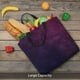 thumbnail image 5 of Fotbe Black Dark Blue Purple Bolsa Tote con Estampado para Mujer, Bolsos con Cremallera, Bolsa de Hombro Casual de Gran Capacidad con Bolsillos Internos, 5 of 7