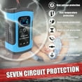 thumbnail image 4 of Intelligent 12V 6A Lead-Acid Battery Charger & Maintainer for Motorcycle and Car - Automatic Repair Function, Blue Color, US Plug, 100-240V Input, ABS/Copper/Aluminum Alloy Construction, 4-100Ah, 4 of 6