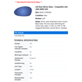 thumbnail image 2 of Left Door Mirror Glass - Compatible with 2006 BMW 330i, 2 of 2