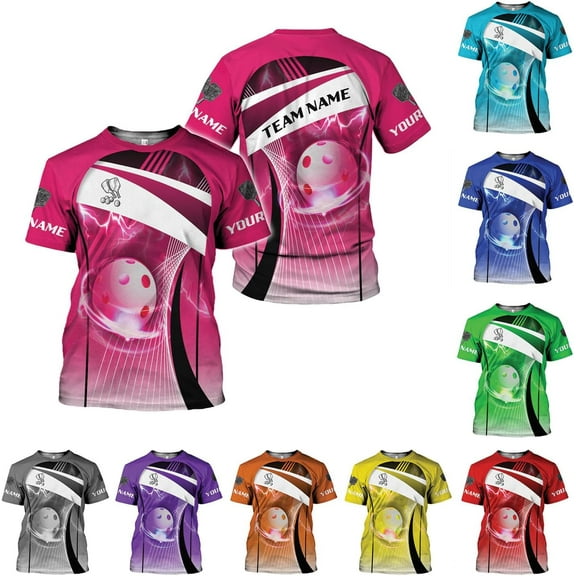 Personalized Name Team's Name Pickleball Shirt 3D, Pickleball Shirts, Funny Pickleball Shirts for Team, Men Women (DefaultTitle, S)