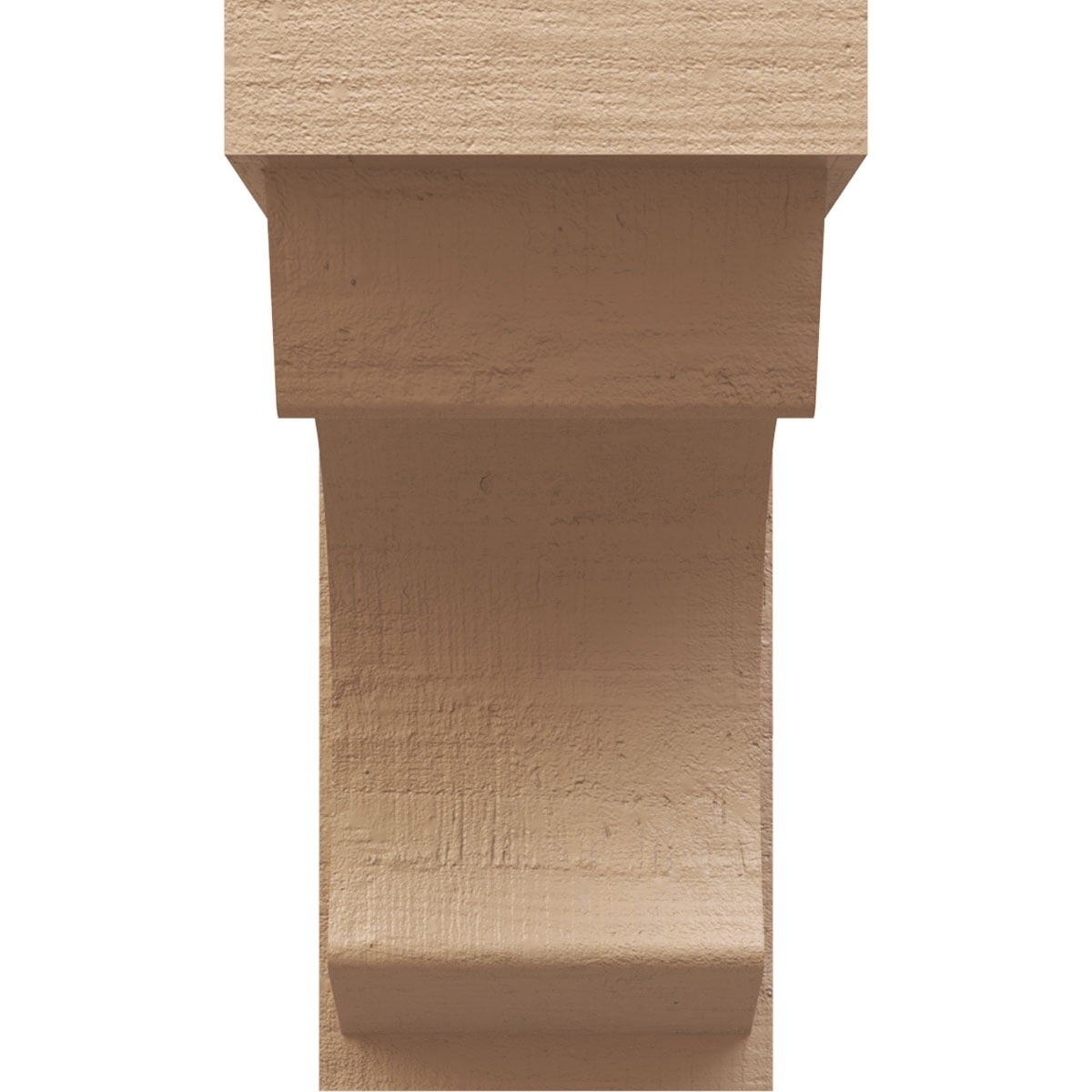 10"W x 20"D x 20"H Classic Emerson Rough Cedar Woodgrain TimberThane Corbel, Primed Tan