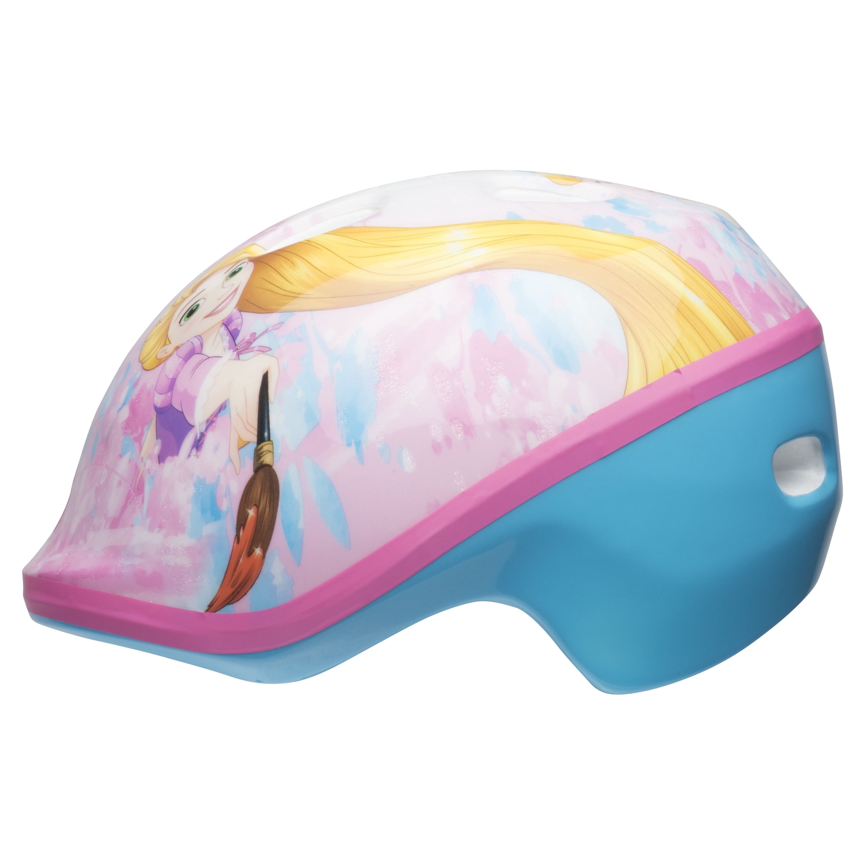Disney Princesses Rule Glitter Bell Bike Helmet, Pink/Light Blue, Toddler 3+ (48-52cm)