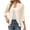 Beige, variant on 3/4 Sleeve Cardigan for Women Lightweight Open Front Cardigan Curved Hem Fall Work Office Casual Layer Top,S