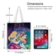 thumbnail image 5 of Alice in Wonderland Bolso de tela con estampado de lienzo para mujer, bolsa de compras reutilizable y estética, con cremallera interior, regalo para mujer,40*45cm., 5 of 6