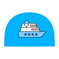 thumbnail image 2 of Gorro de natación 3D PU DYNWAVEMX Barco azul Nadar infantil, 2 of 8