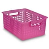 IRIS USA, Mesh Storage Basket With Handles, Pink