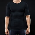 thumbnail image 4 of Ropa moldeadora de cuerpo para hombre sin costuras que contrae el abdomen, levanta la espalda, ropa interior ajustada, camiseta deportiva que absorbe la humedad, 4 of 5