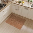 thumbnail image 2 of ODIKA 3'x5' Terracotta Geometric Lines Washable Accent Rug Modern Abstract With Intricate Design Pet Friendly, Non-Shedding Mat for Bedside, Nursery Room, 2 of 7