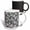 Multicolor, variant on 3drose, Mixture of Abstract Flowers and Leaves, Green, White and Purple Hues, 11oz Two-tone Red Mug