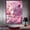 Pink, variant on Mudket Framed Pink Leopard Wall Art, Jeweled Leopard Canvas Print, Cute Trendy Animal Decor for Girls Bedroom Living Room - 12"L x 8"W