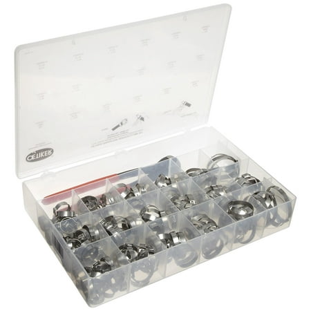 - Oetiker 18500144 Irrigation Service Kit (1-Ear Clamps with Mechanical Interlock, stainless steel with standard jaw pincers)