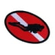 thumbnail image 4 of Hierro De De La Del Remiendo De Del Buceador Que Bucea 2pcs En Remiendos, 4 of 7