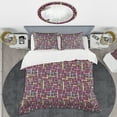thumbnail image 2 of Designart 'Retro Abstract Design XVII' Mid-Century Modern Duvet Cover Set, 2 of 4
