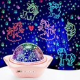 thumbnail image 1 of One Fire Night Light Kids,96 Lighting Modes Star Projector Lights For Bedroom, 360rotating+6 Films Baby Night Light ProjectorYOUYOU, 1 of 4