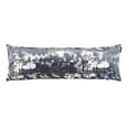 thumbnail image 2 of SAFAVIEH Edmee Abstract Pillow, 12" x 36", Midnight Blue/Silver, 2 of 5