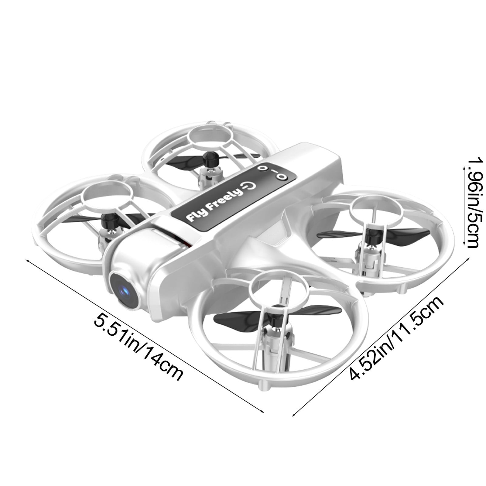 Leodye 1PCS Dual-camera RC Drone Toy Altitude Hold Headless Mode Speed Adjustment Design Boys Holiday Gift Accessory -5.51x4.52x1.96in