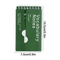 thumbnail image 3 of Mini Wordbook 5.3x2.9in - Pocket Vocabulary Notebook with Twin Coil Ring, Ebbinghaus Study Aid, 160 Pages for Travel (Green)​, 3 of 6