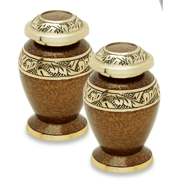 Urns Direct 2U Berkshire Gold Token Urn, Set of 2. 2 .5 inches tall