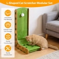 thumbnail image 4 of Qiyester Cat Scratcher L-Shaped Large Cat Scratching Post Pad Vertical & Horizontal Home Furniture Protector (Model 4), 4 of 10