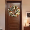 thumbnail image 5 of yotijay Autumn Wreath with Artificial Leaves Decoration for Indoor And Outdoor 35cmx35cm, 5 of 9