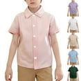 thumbnail image 5 of Girls' Button Down Shirts Pink Button Down Boys Graduation Shirts 100 Days Of School Shirt Boys Girls Fashion, 5 of 5