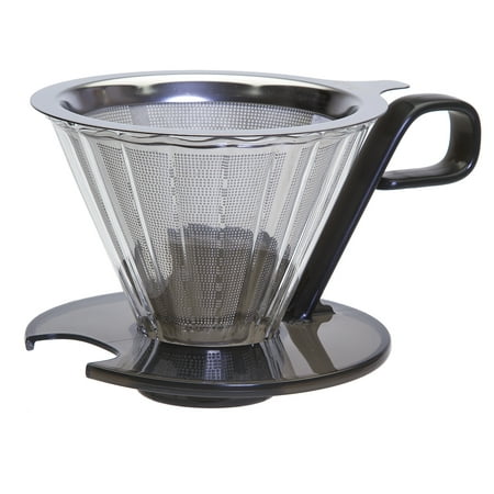 Primula Seneca Temperature Safe Glass Pour Over Coffee Dripper with Stainless Steel