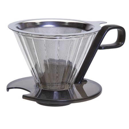 Primula Glass - Primula Seneca Temperature Safe Glass Pour Over Coffee Dripper with Stainless Steel Filter