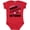 Red, variant on Inktastic Proud Grandson of a Veteran Veterans Day Boys Baby Bodysuit