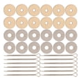 thumbnail image 1 of 20 Sets Diy Bear Doll Joint Bolt For Craft Enthusiasts Silver Rotatable Toy Joints, 1 of 9