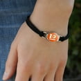 thumbnail image 3 of I Love Sushi Roll Heart Novelty Suede Leather Metal Bracelet, 3 of 3
