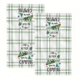 thumbnail image 5 of 2pcs Camping Kitchen Towels, Funny Dish Towels Happy Camper Hand Towels, 24 X 16 Inch Kitchen Decor Tea Towels Absorbent Camping Decoration With Hanging Loops For Campers Gifts Camping RV Accessories, 5 of 10