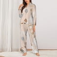 thumbnail image 2 of Sikiie Animals Riding Across The Sky1 Women's Long-Sleeve Shirt and Full-Length Bottom Pajama Set (s-xxl)-Medium, 2 of 7