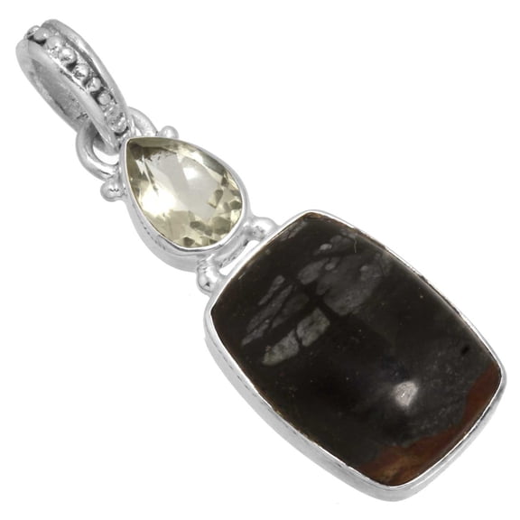 Natural Picasso Jasper Stylish Jewelry Solid 925 Sterling Silver Pendant