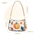 thumbnail image 3 of FORMRS Womens Shoulder Bag with Chain Strap Clutch Purse Cute Tote Handbag, Pumpkins Pattern, 3 of 7