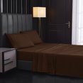 thumbnail image 1 of Bedding sheets, solid color brushed sheets, bed kasa home textile bed on four sets, 1 of 5