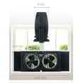 thumbnail image 7 of BLACK+DECKER 9" Dual Window Fan for Window Screen with 2 Speed Settings, Twin Window Fan with Mechanical Controls and Removable Legs, Horizontal Cooling Fan for Window, 7 of 7