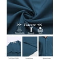 thumbnail image 5 of COOFANDY Mens Casual Shirts Short Sleeve Untucked Casual Dress Shirts, 5 of 6