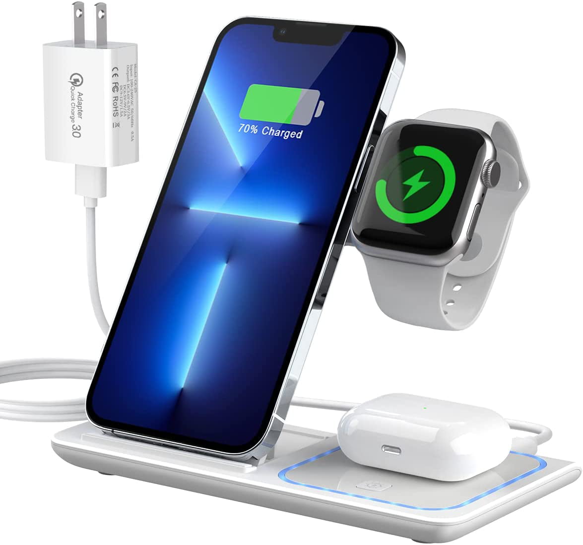 sammen Nysgerrighed Baron Wireless Charging Station For IPad, IPhone, Apple Watch,