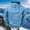 Light Blue, variant on LYSMORA Men's Quarter Zip Outdoor Hoodie, Zipper Arm Pocket Raglan Sleeve Athletic Pullover Sweatshirt With Front Kangaroo Pocket