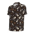 thumbnail image 2 of Rocae Pirate Skulls for Men's Short Sleeve Polo Shirt, Quick Drying Performance Moisture Wicking Sports Men's Golf Shirt 4X-Large, 2 of 9