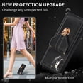 thumbnail image 3 of Crossbody Wallet Women Case for Samsung Note 10,[RFID Blocking] Credit Card Holder with Should Strap,Premium PU Leather Purse Metal Buckle Folio Flip Cover for Samsung Galaxy Note 10, Black, 3 of 8